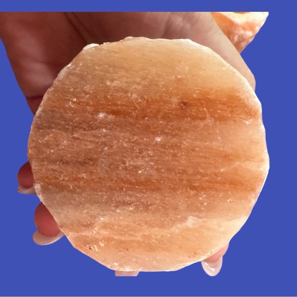 💋 4 FOR $50 / Set of 2 Himalayan Pink Rock Salt Tea-light Candle Holders - Picture 6 of 10